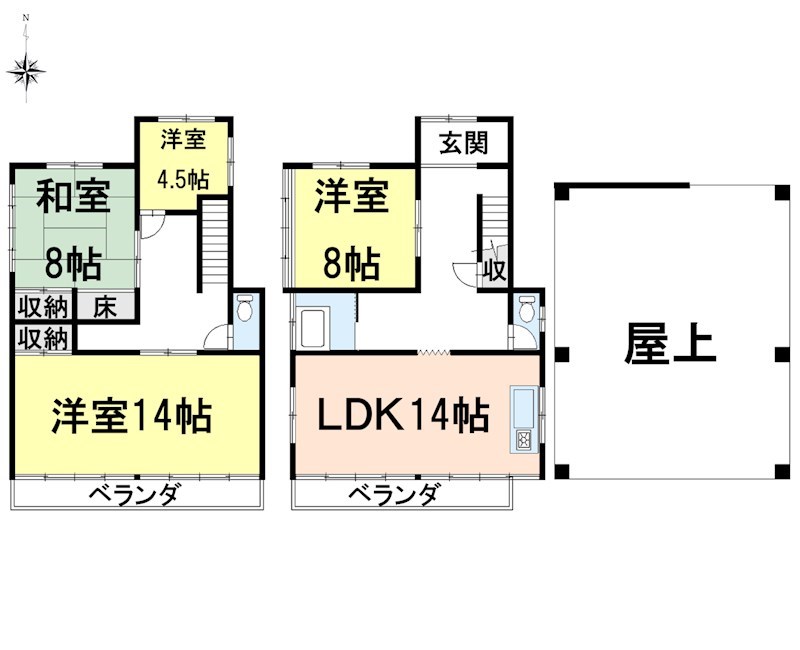 愛知県蒲郡市三谷町赤原 間取図・土地図