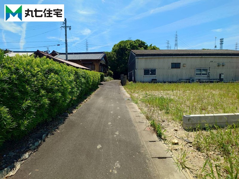 額田郡幸田町大草北前田12番外より分筆　B区画 現地写真（前面道路含む現地写真）