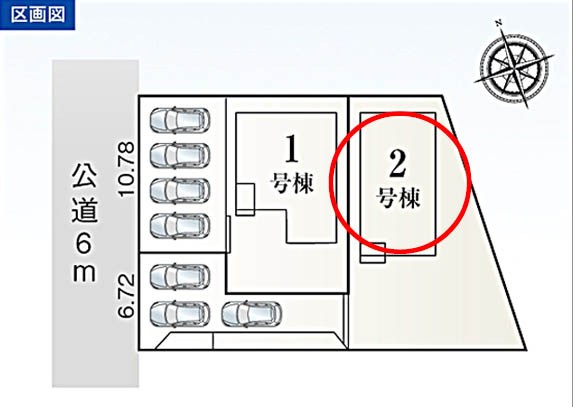蒲郡第52三谷町東４丁目② 区画図