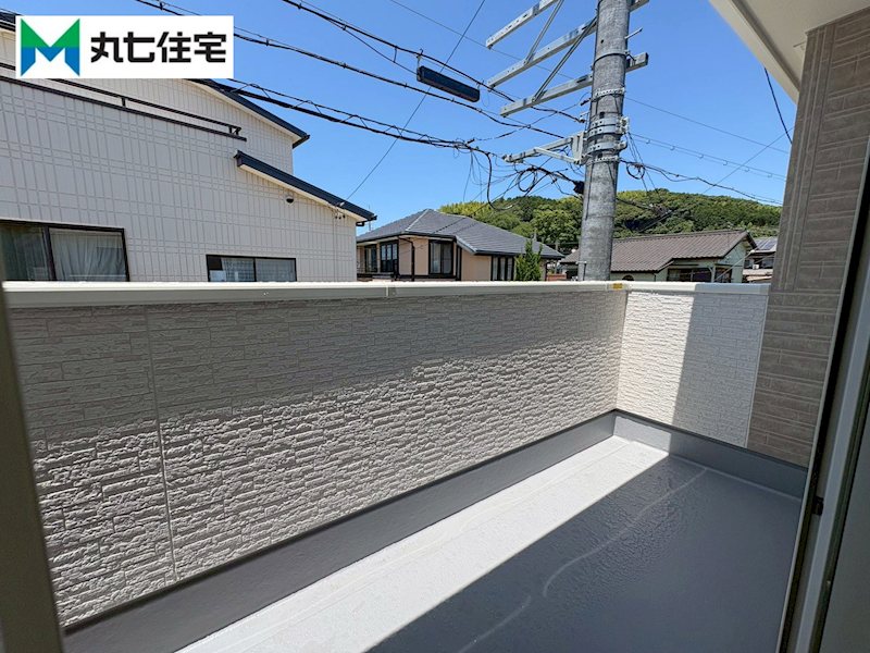 蒲郡市竹谷町井瀬木　2号棟 現地写真（バルコニー）