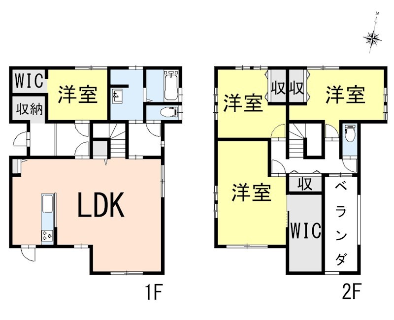 豊橋市大岩町沢渡11番11 間取図・土地図