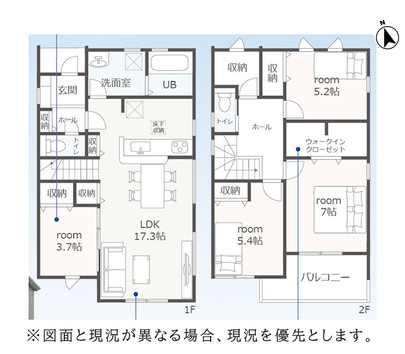 蒲郡市形原町石橋　2号棟  間取図・土地図