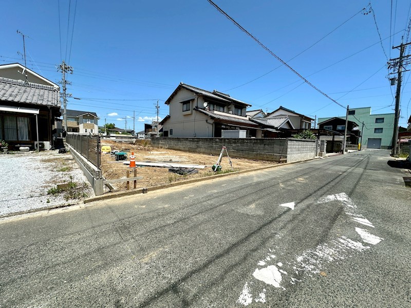 豊橋市牟呂町八王子66番より分筆　B区画 現地写真（前面道路含む現地写真）