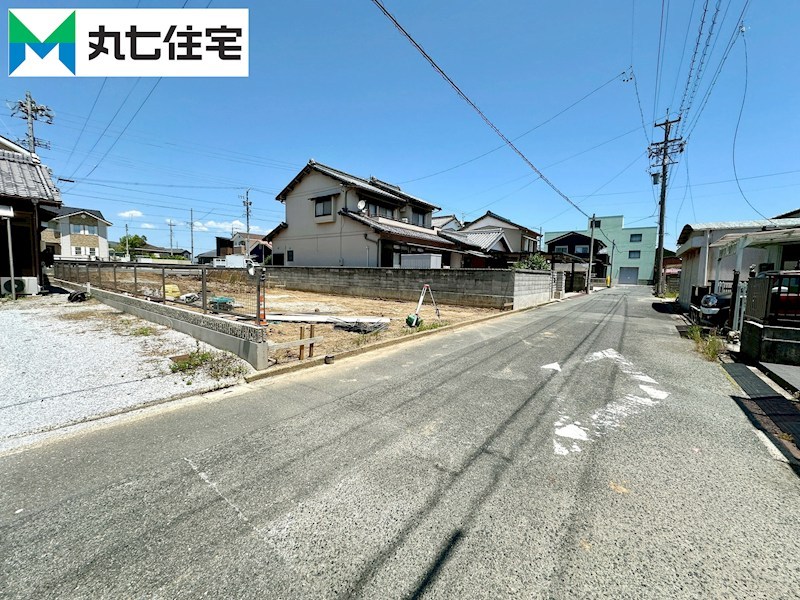 豊橋市牟呂町八王子66番より分筆　B区画 現地写真（前面道路含む現地写真）