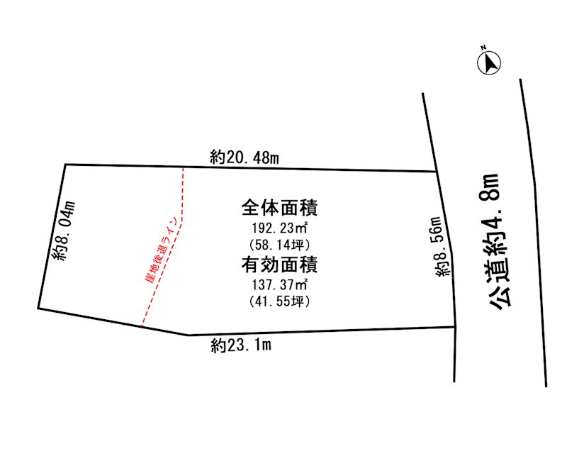 額田郡幸田町大字深溝字狭間19番5 間取図・土地図