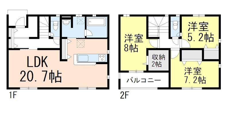 蒲郡市西浦町第1 間取図・土地図