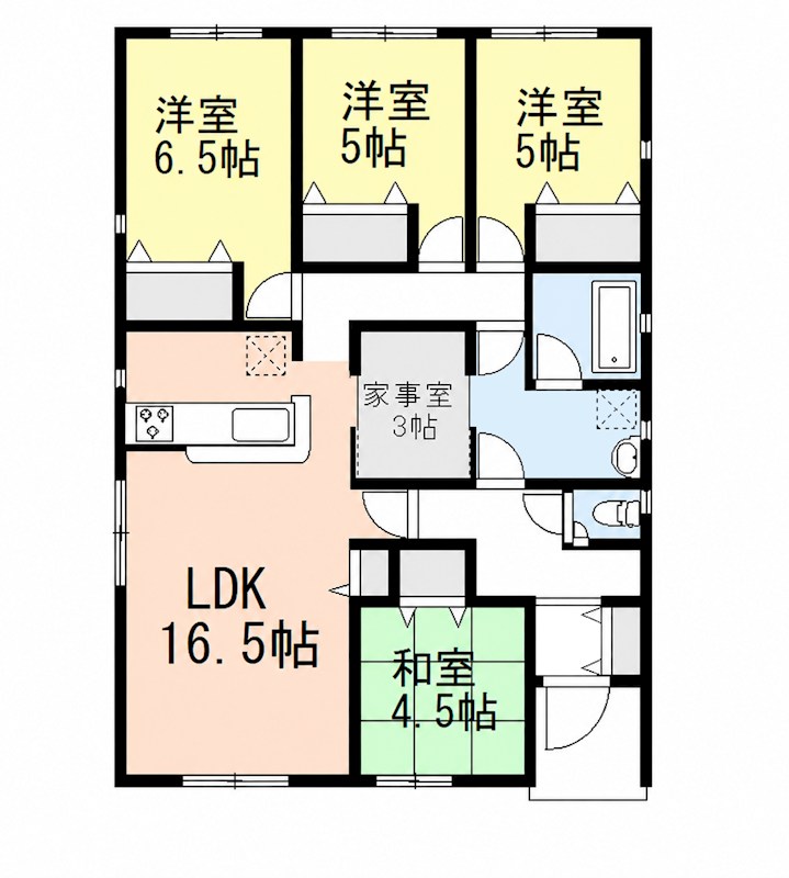 蒲郡市大塚町第14 勝川 間取図・土地図