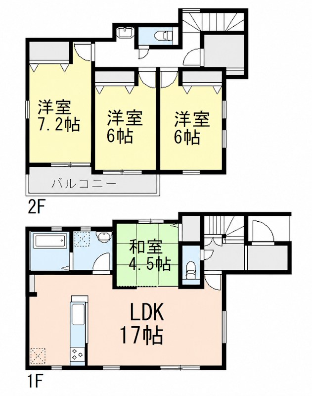 蒲郡市上本町　第1期⑦ 間取図・土地図