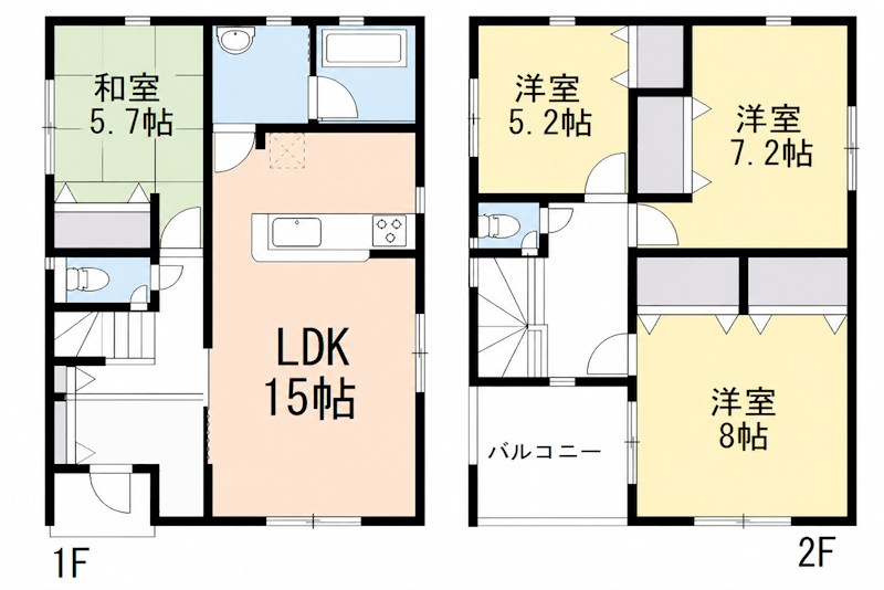 蒲郡市八百富町第1　② 間取図・土地図