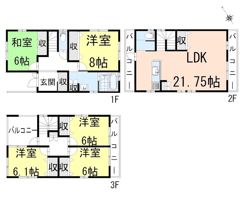 豊川市蔵子６丁目9番地27  間取図・土地図