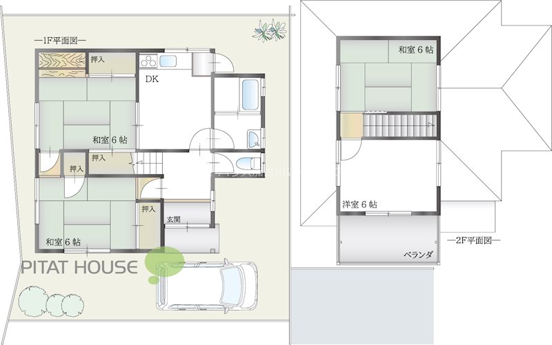 高砂市百合丘　中古住宅 間取り図