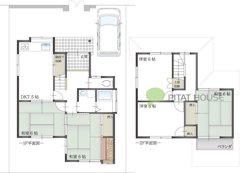 高砂市春日野町　中古戸建 間取り図