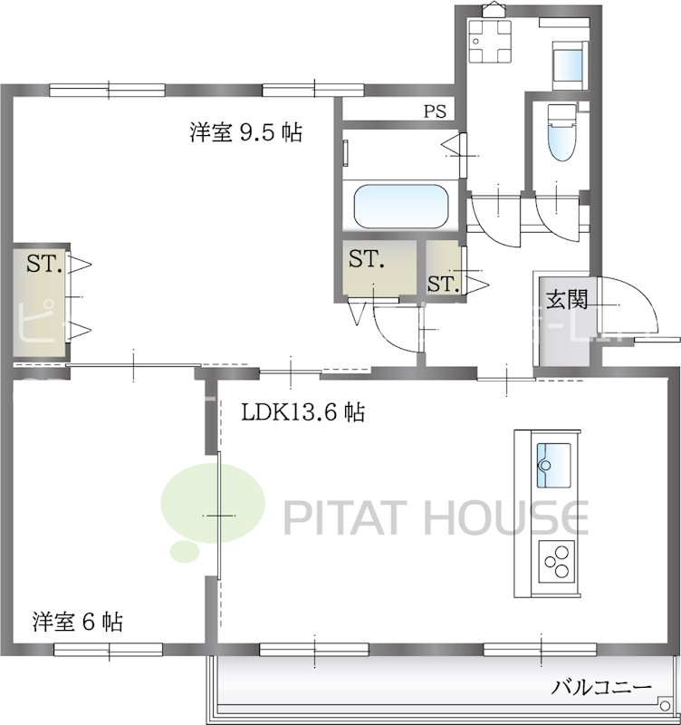 上高丸南住宅  間取り図
