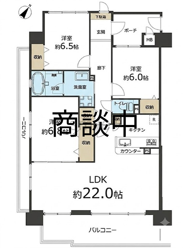 両備グレースマンション妹尾駅前参番館 間取図・土地図