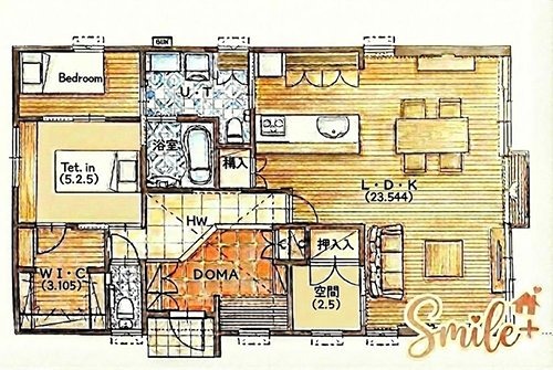 岡山市北区御津虎倉一戸建｜住友林業施工 間取図・土地図