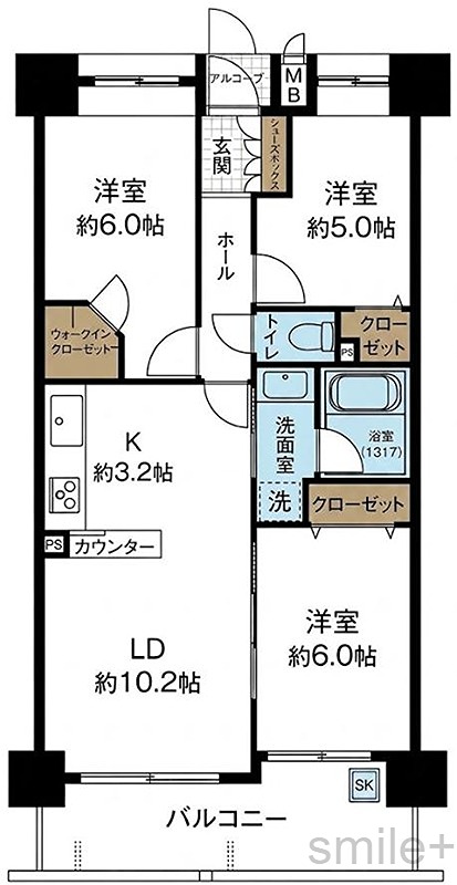 ディアステージ奥田公園 間取図・土地図