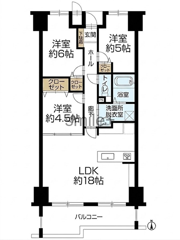 サーパス西古松Ⅱ 間取図・土地図