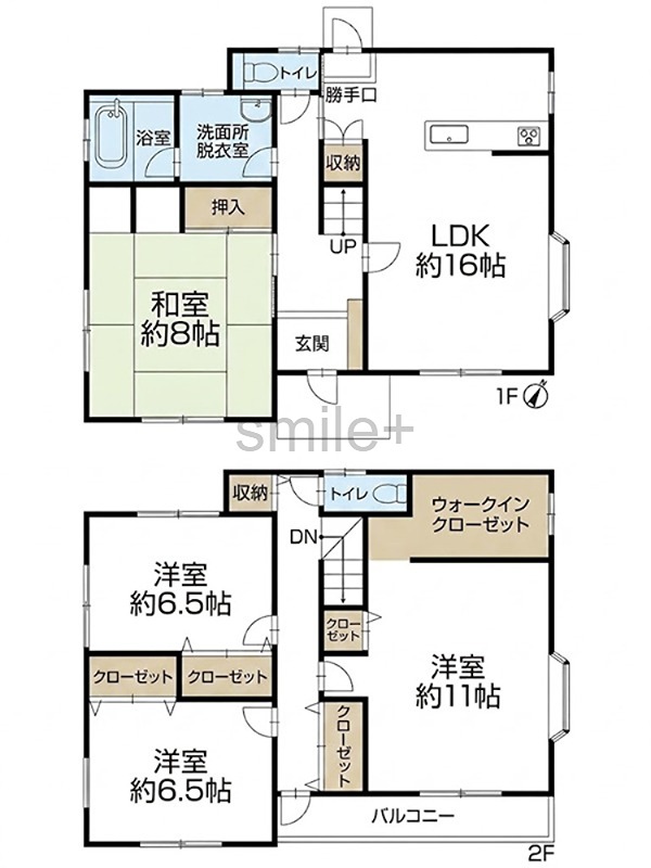 岡山市中区湊戸建｜フルリフォーム 間取図・土地図