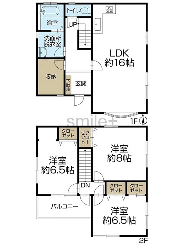 岡山市南区芳泉４丁目戸建｜フルリフォーム 間取図・土地図
