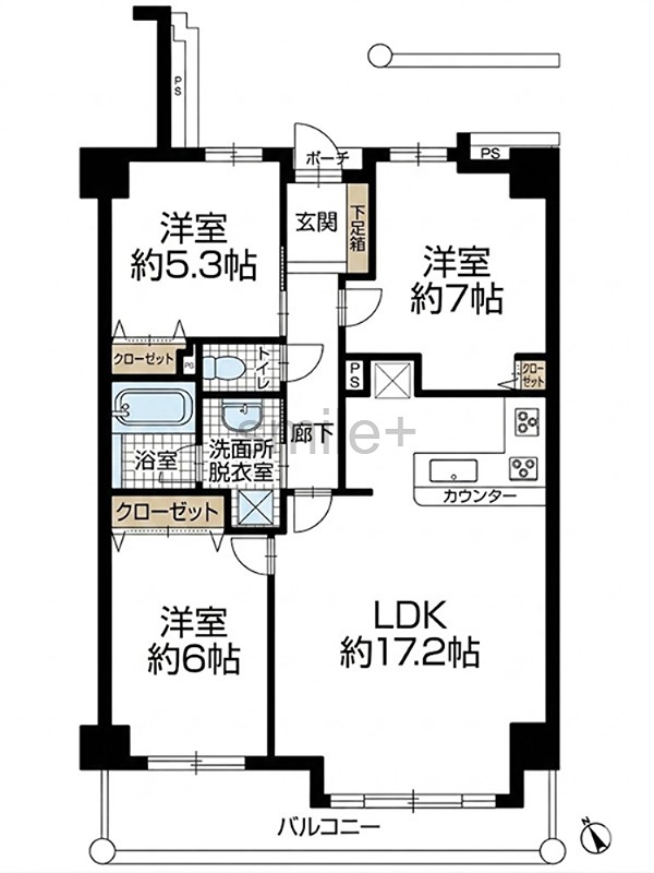 アルファステイツ泉田 間取図・土地図