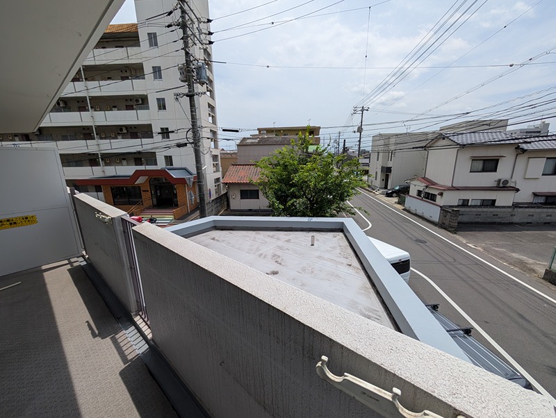 アバンテ岡山壱１番館 現地写真（バルコニー）