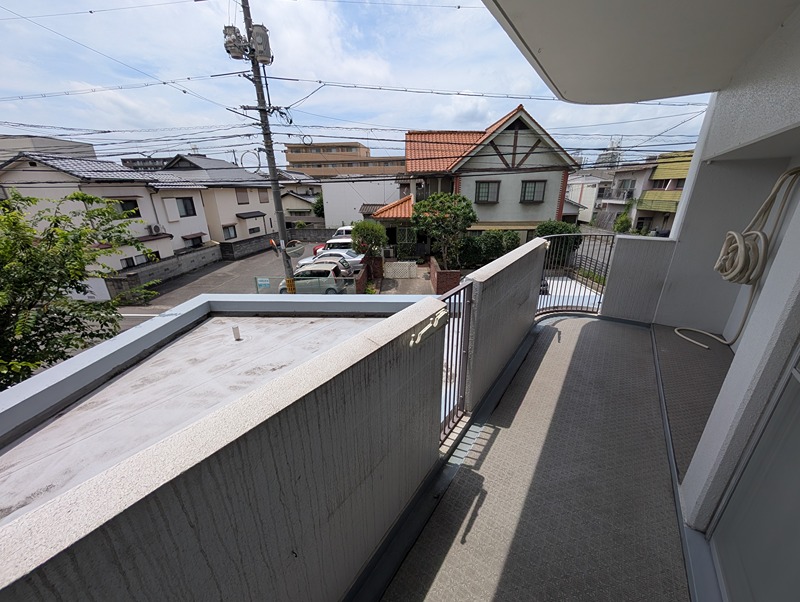 アバンテ岡山壱１番館 現地写真（バルコニー）