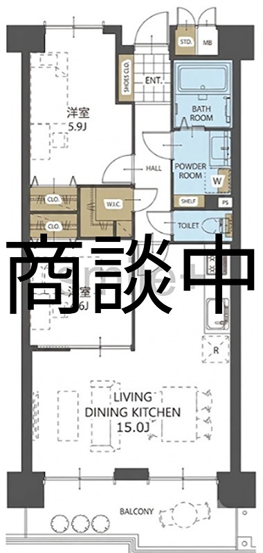 セザール岡南 間取図・土地図