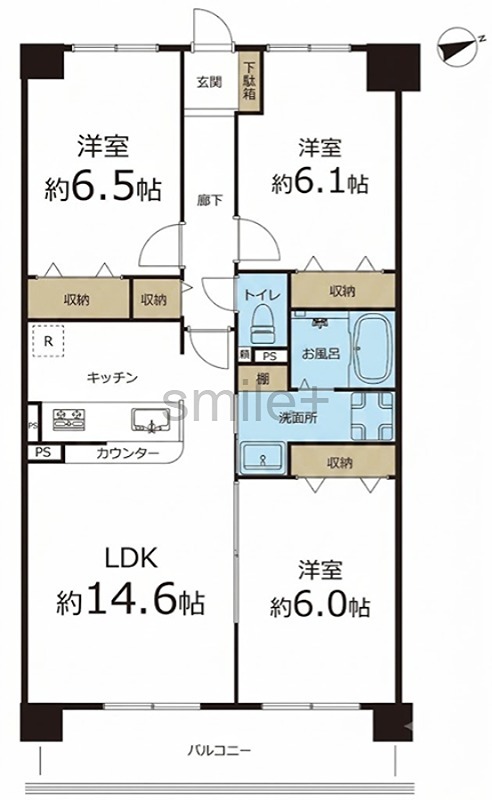 シティオ岡山神田 間取図・土地図