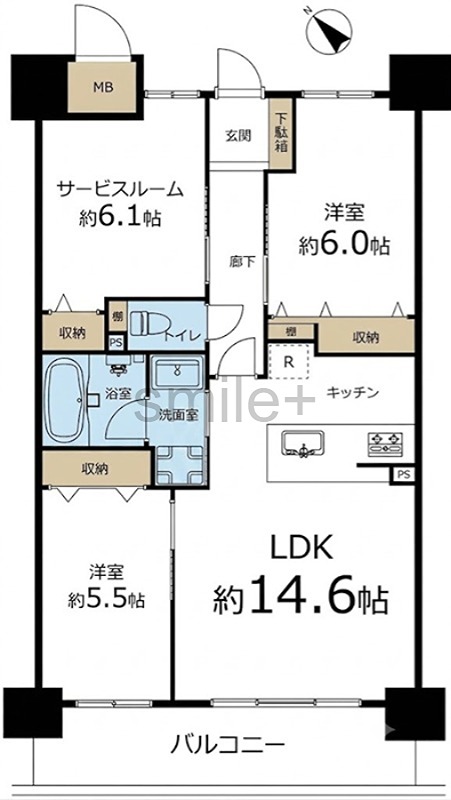 アルファスマート庭瀬駅前 間取図・土地図
