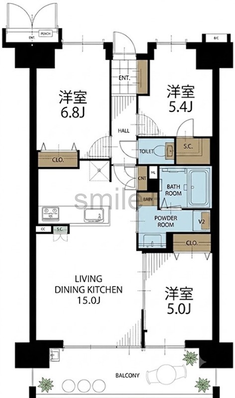 ポレスター西古松レジデンス 間取図・土地図