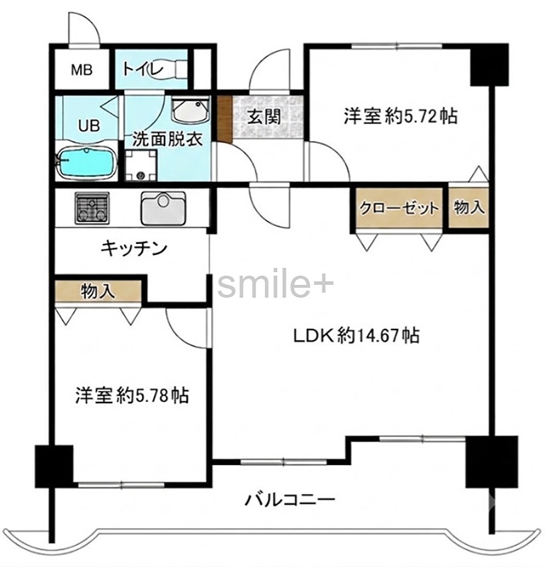クリーンピア大元駅前 間取図・土地図