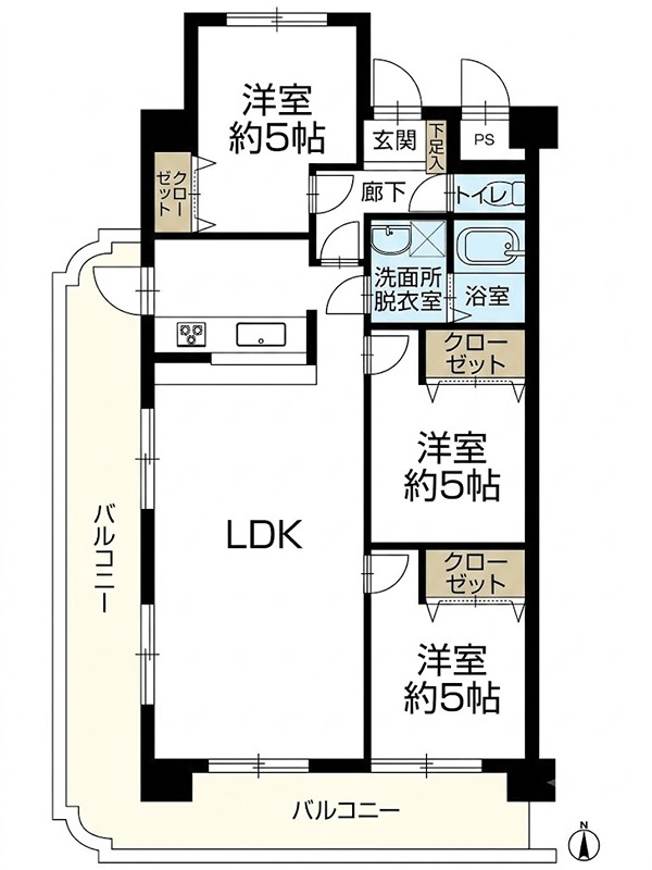 シティコーポ青江 間取図・土地図