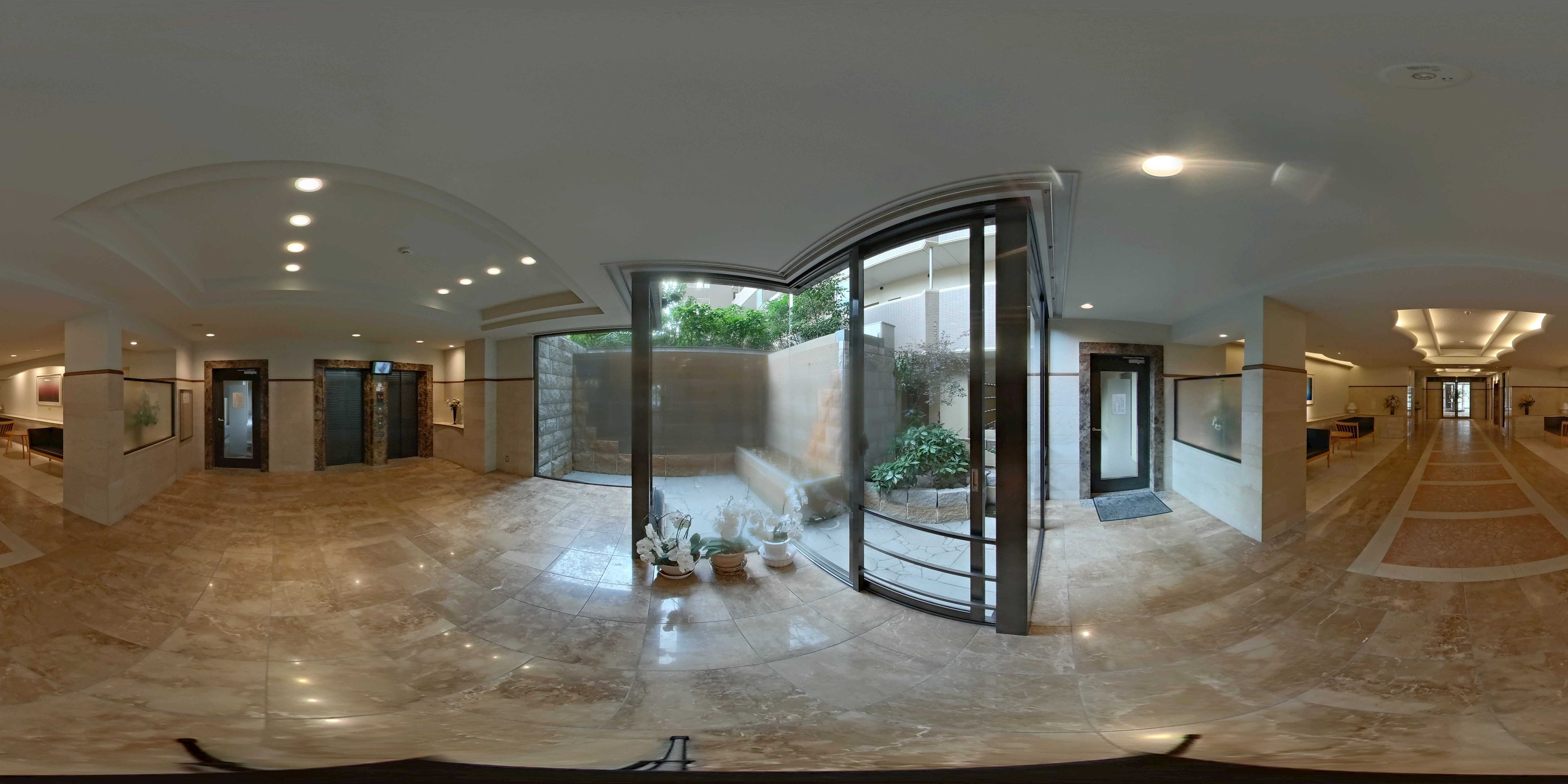 ポレスターガーデンシティ清心｜ぐるぐる動かせる360度パノラマ写真付き 共用部写真（ロビー）