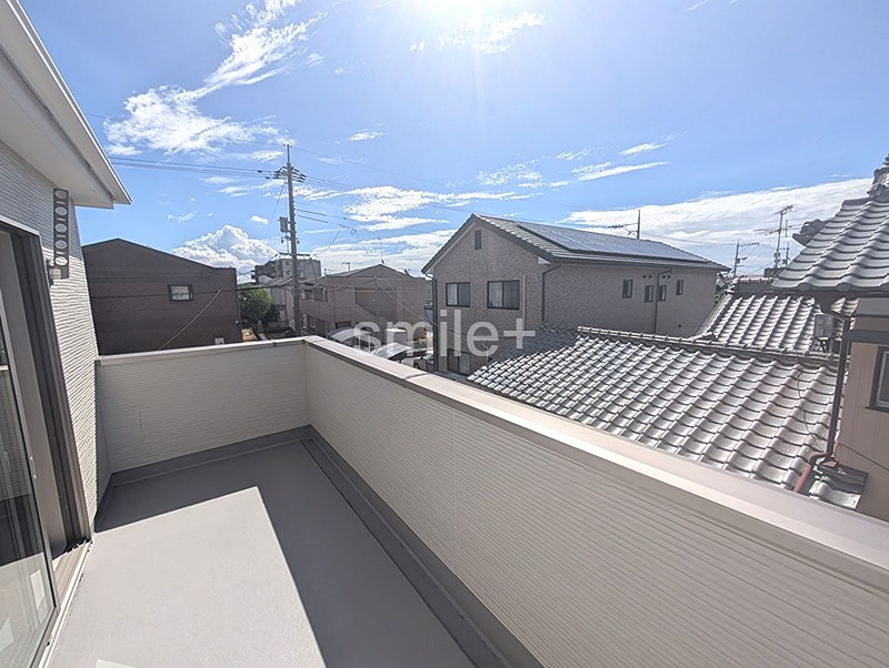 よかタウン岡山市北区久米１期＊仲介手数料無料＊360°パノラマツアー掲載中＊ 現地写真（バルコニー）