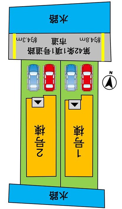 よかタウン岡山市北区久米１期＊仲介手数料無料＊360°パノラマツアー掲載中＊ 区画図