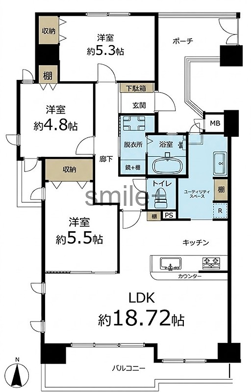 アルファステイツ老松町 間取図・土地図