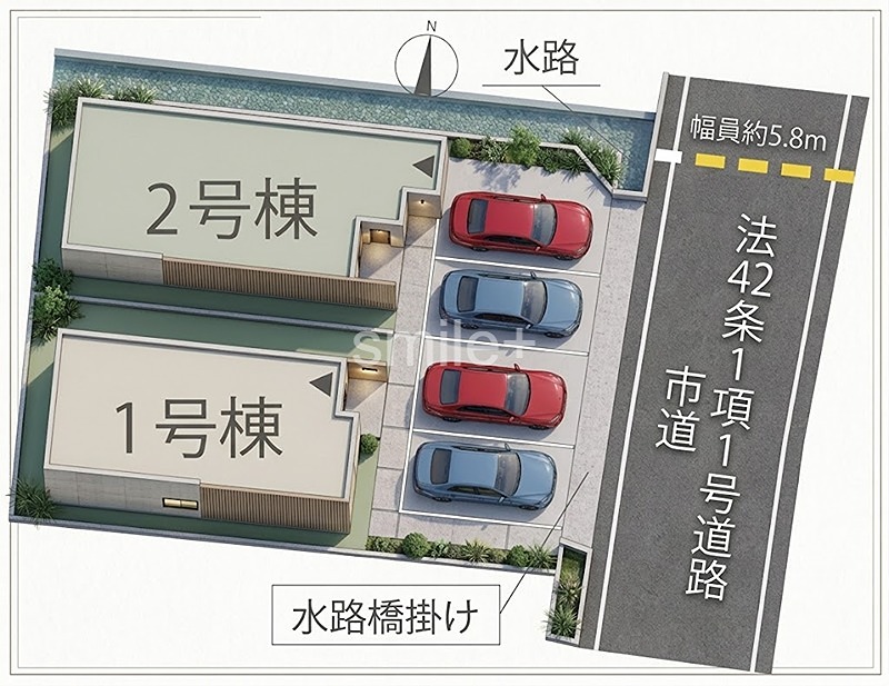 よかタウン岡山市北区花尻あかね町１期＊仲介手数料無料＊ 区画図