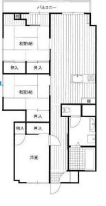 雨宮マンション / 4階 間取図・土地図