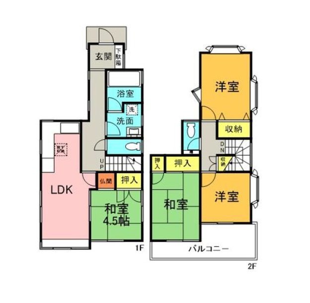 青梅市大柳町 / 中古戸建 間取図・土地図