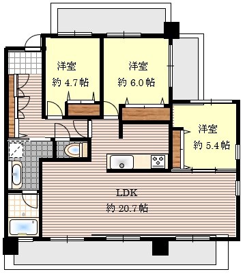 グランドステイツ大濠公園南 間取図・土地図