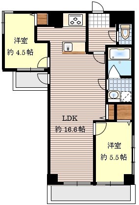 ロマネスク大濠アネックス 間取図・土地図