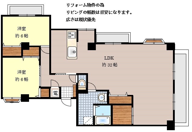 ロイヤルマンション小笹 間取図・土地図