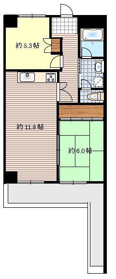サンビューハイツ友泉 間取図・土地図