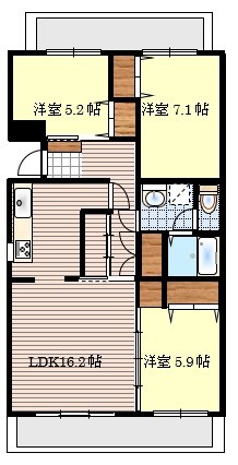 パークハイツ平尾山荘 間取図・土地図