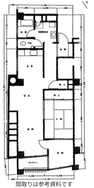 新川端グレイスマンション 間取図・土地図