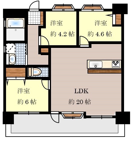 アプローズ那珂 間取図・土地図