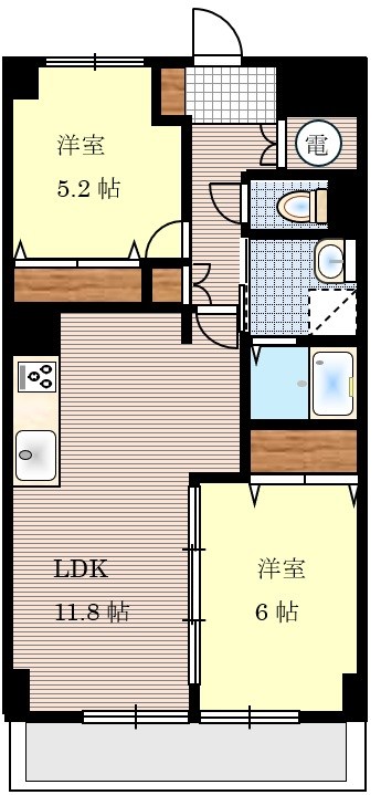 ライオンズマンション薬院第3 間取図・土地図
