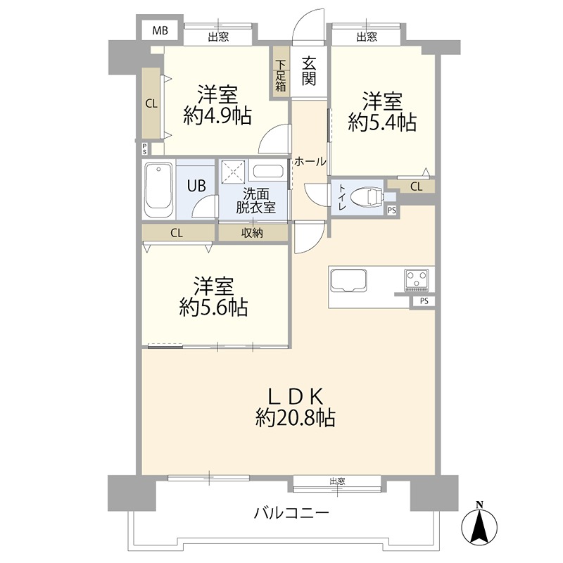 アムール板付7 間取図・土地図
