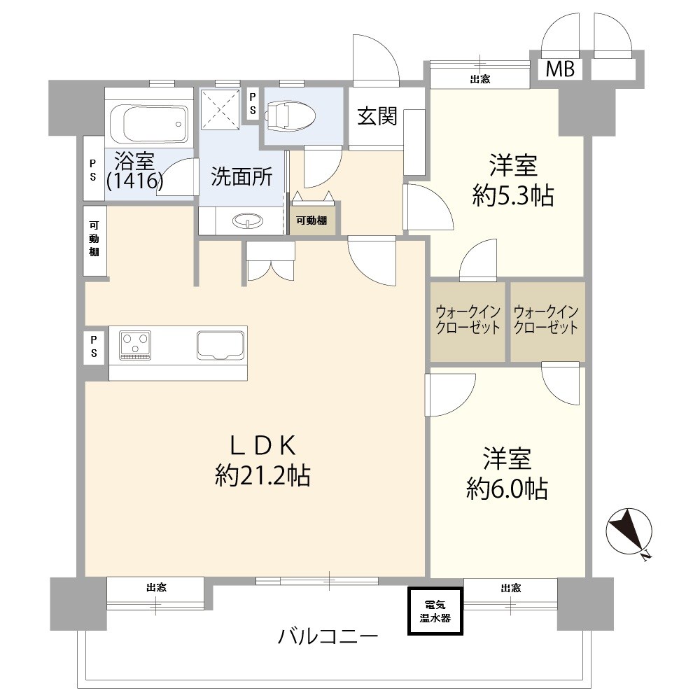 コモダス天神 間取図・土地図