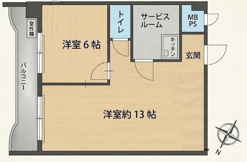 チサンマンション天神3 間取図・土地図